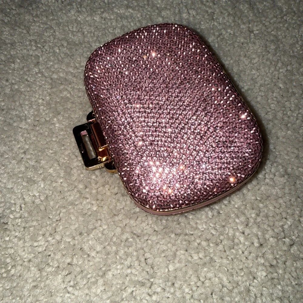 NEW Glitz & Glam 8 Compartment Travel Pill Cases PINK Rhinestones TikTok Viral